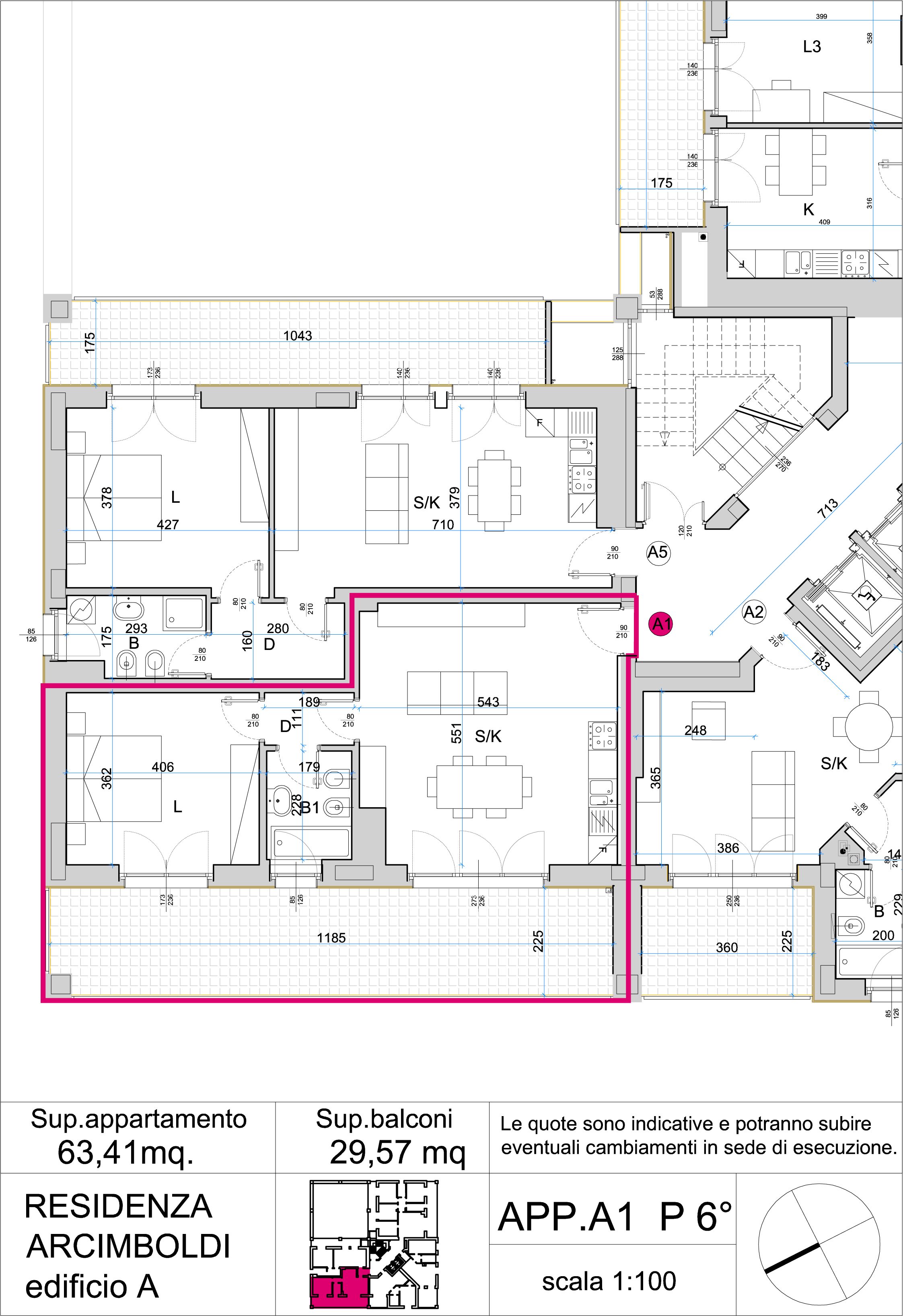 bilocale - Residenza Arcimboldi -  vendita appartamenti Bicocca - Milano