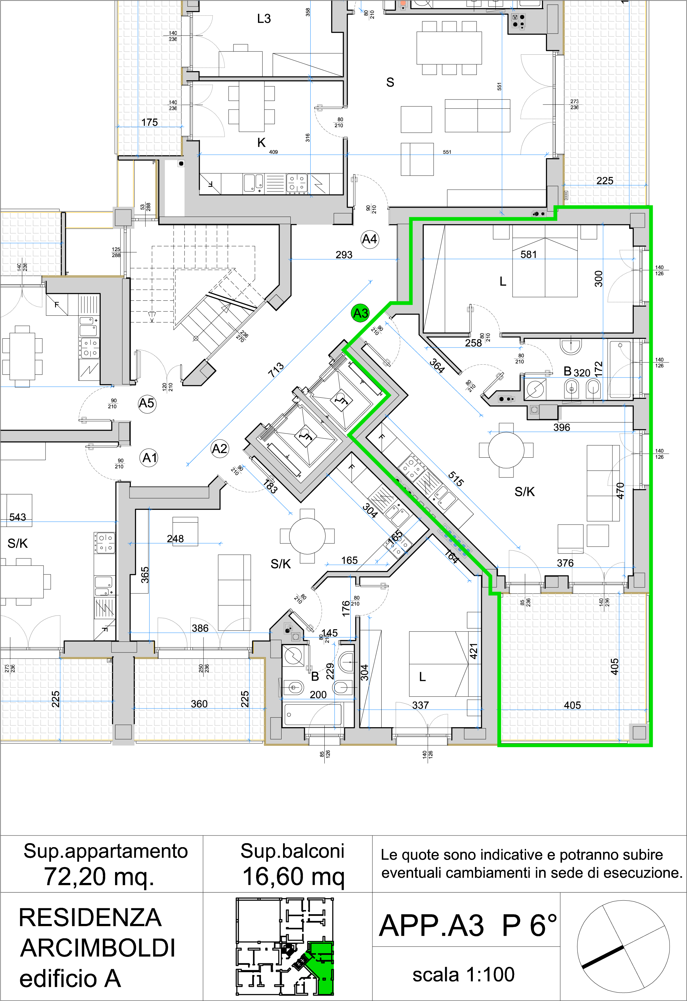 bilocale - Residenza Arcimboldi -  vendita appartamenti Bicocca - Milano