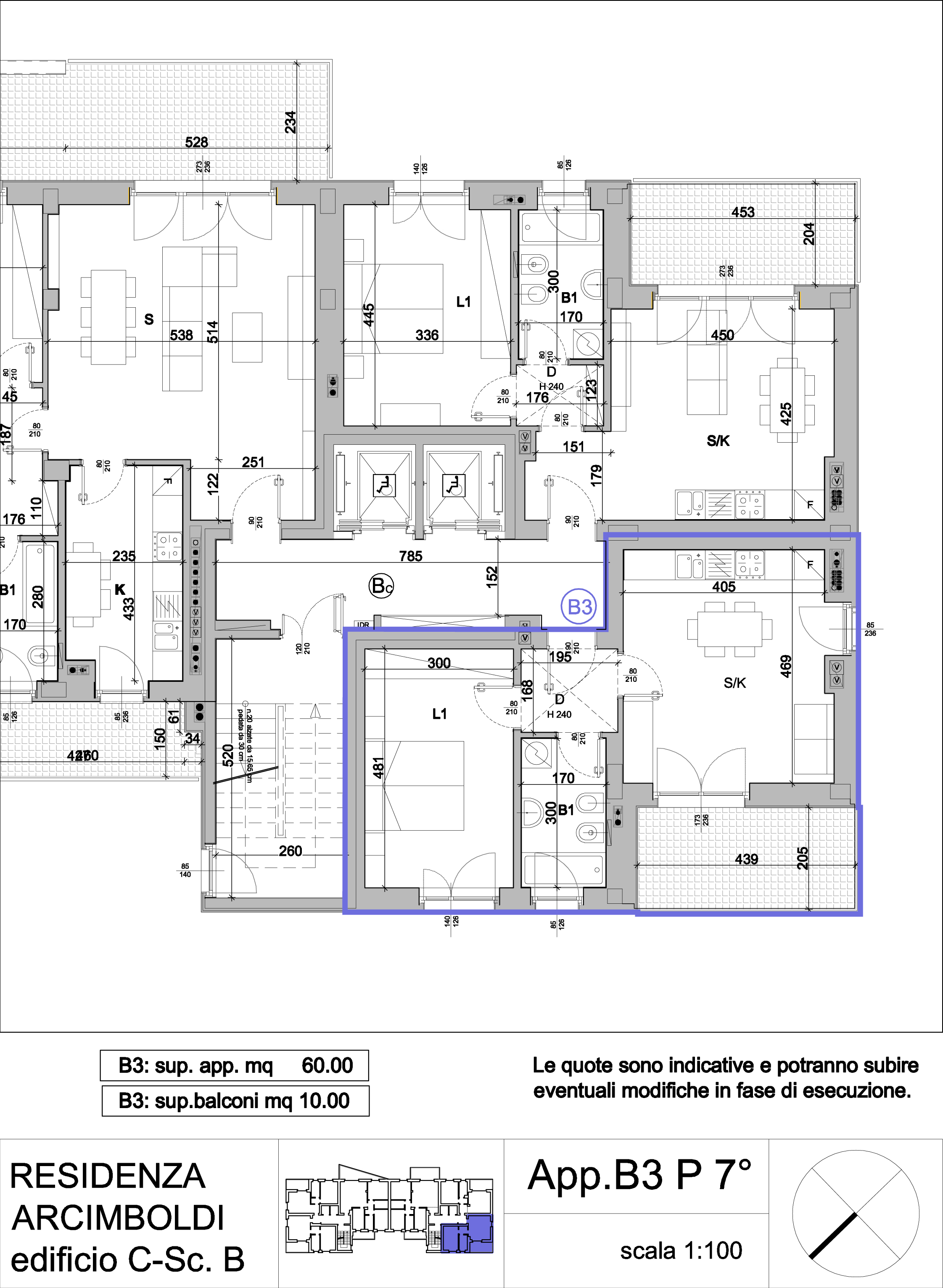 bilocale - Residenza Arcimboldi -  vendita appartamenti Bicocca - Milano